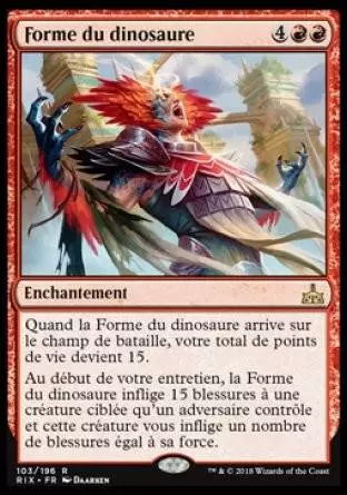 Les Combattants d\'Ixalan - Forme du dinosaure