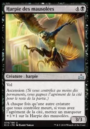 Les Combattants d\'Ixalan - Harpie des mausolées