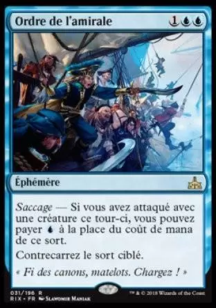 Les Combattants d\'Ixalan - Ordre de l\'amirale