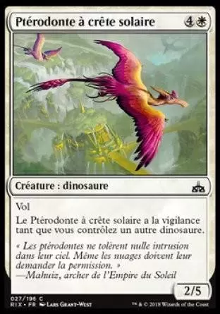 Les Combattants d\'Ixalan - Ptérodonte à crête solaire