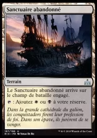 Les Combattants d\'Ixalan - Sanctuaire abandonné