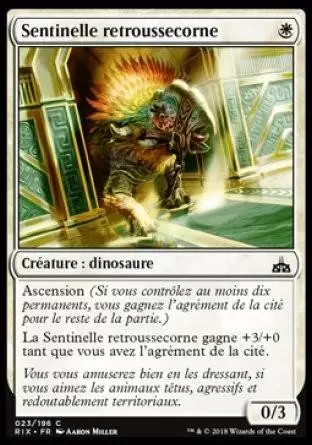 Les Combattants d\'Ixalan - Sentinelle retroussecorne