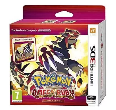 Nintendo 2DS / 3DS Games - Pokemon Rubis Omega + Steelbook Limited Edition 