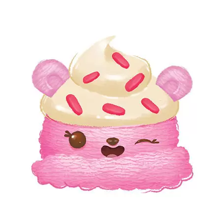 Num Noms Nom Series 2 #2-057 Sara Strawberry Ice Cream