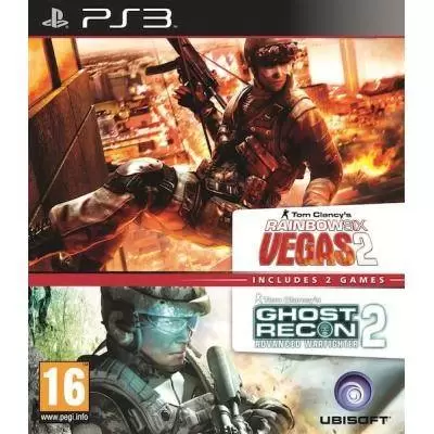 Jeux PS3 - Ghost Recon Advanced Warfighter 2 + Rainbow Six Vegas 2