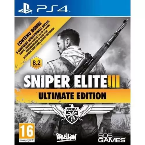 Jeux PS4 - Sniper Elite 3 Ultimate Edition
