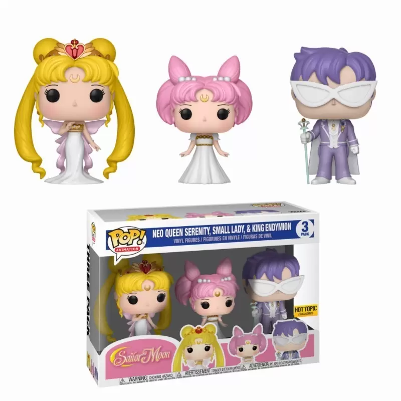 POP! Animation - Sailor Moon - Neo Queen Serenity, Small Lady & King Endymion 3 Pack