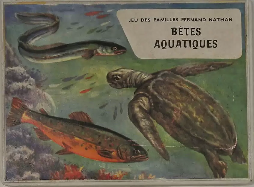 Jeu des 7 Familles - Jeu des Familles Fernand Nathan - Bêtes Aquatiques