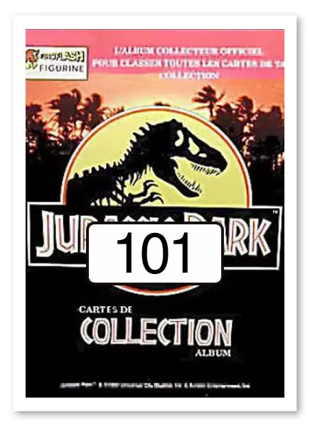 Jurassic Park (Euroflash-Figurine) - Carte n°101