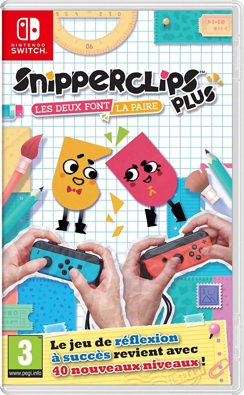 Jeux Nintendo Switch - Snipperclips Plus : Les deux font la paire