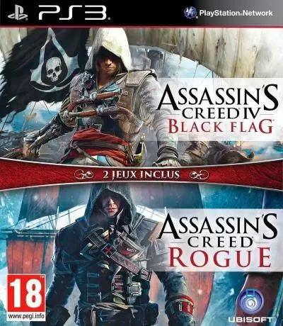 PS3 Games - Assassin\'s Creed IV Black Flag + Assassin\'s Creed Rogue
