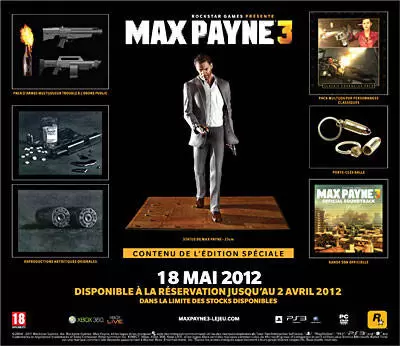 Jeux PS3 - Max Payne 3 Goodies Special Edition + 360