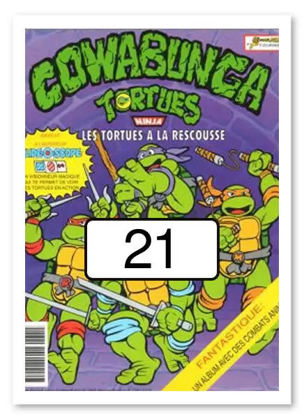 Tortues Ninja - Cowabunga - Les Tortues à la Rescousse  (Euroflash-Figurine) - Sticker n°21