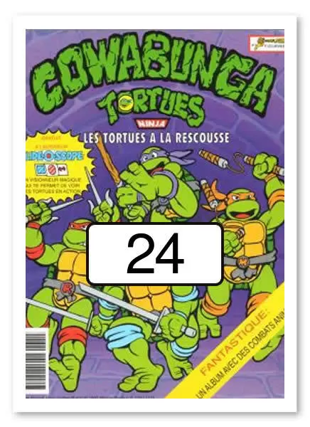 Tortues Ninja - Cowabunga - Les Tortues à la Rescousse  (Euroflash-Figurine) - Sticker n°24