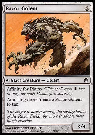 Sombracier - Golem de rasoirs