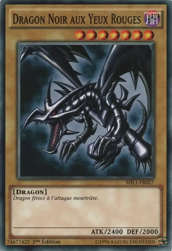 Pack du Millenium MIL1 - Dragon Noir aux Yeux Rouges