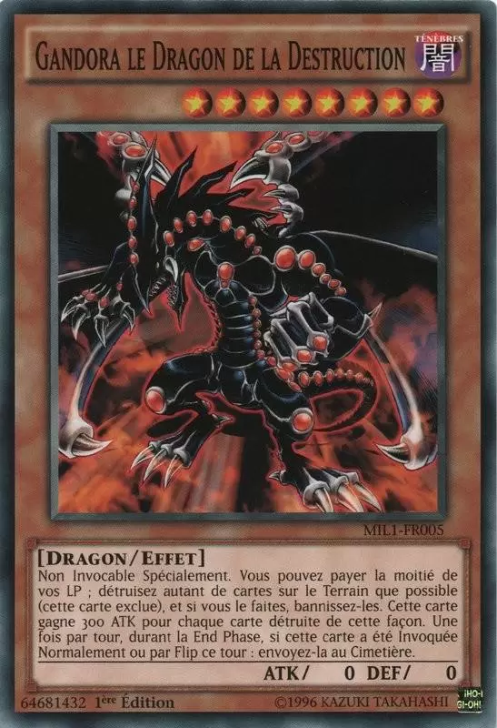Pack du Millenium MIL1 - Gandora le Dragon de la Destruction