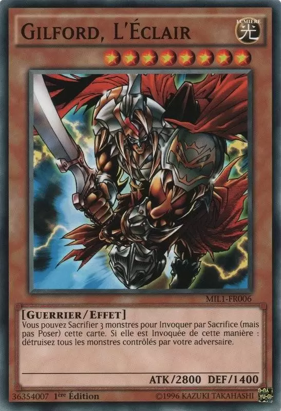 Pack du Millenium MIL1 - Gilford, L\'Éclair