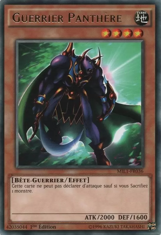 Pack du Millenium MIL1 - Guerrier Panthère