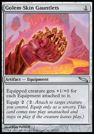 Mirrodin - Gantelets en peau de golem