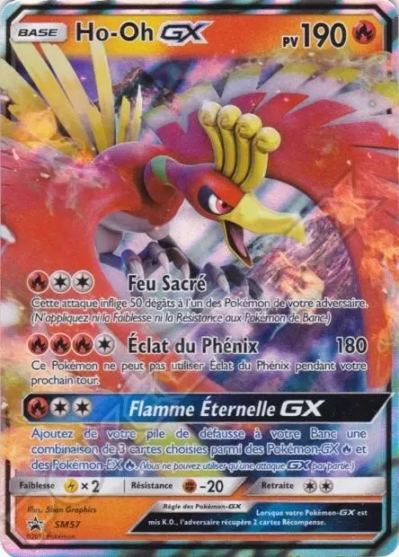 Cartes Promo Black Star Soleil et Lune - Ho-Oh GX
