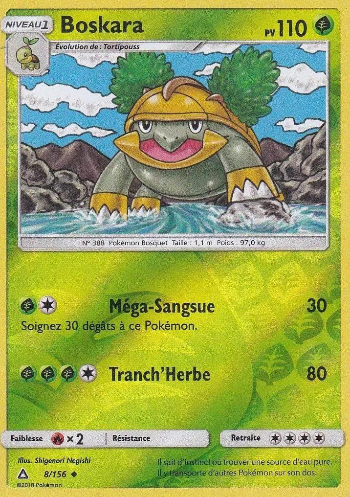 carte Pokémon 8/156 Boskara