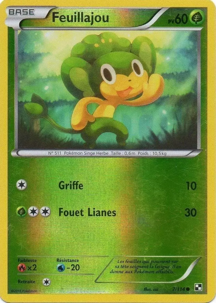 Pokémon Série Noir et Blanc - Feuillajou Reverse