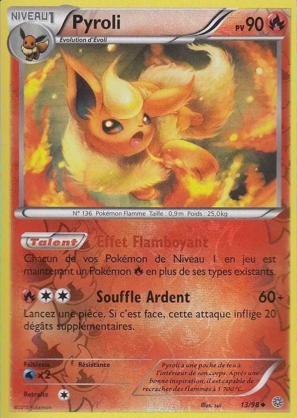 Pokémon XY Origines antiques - Pyroli Reverse