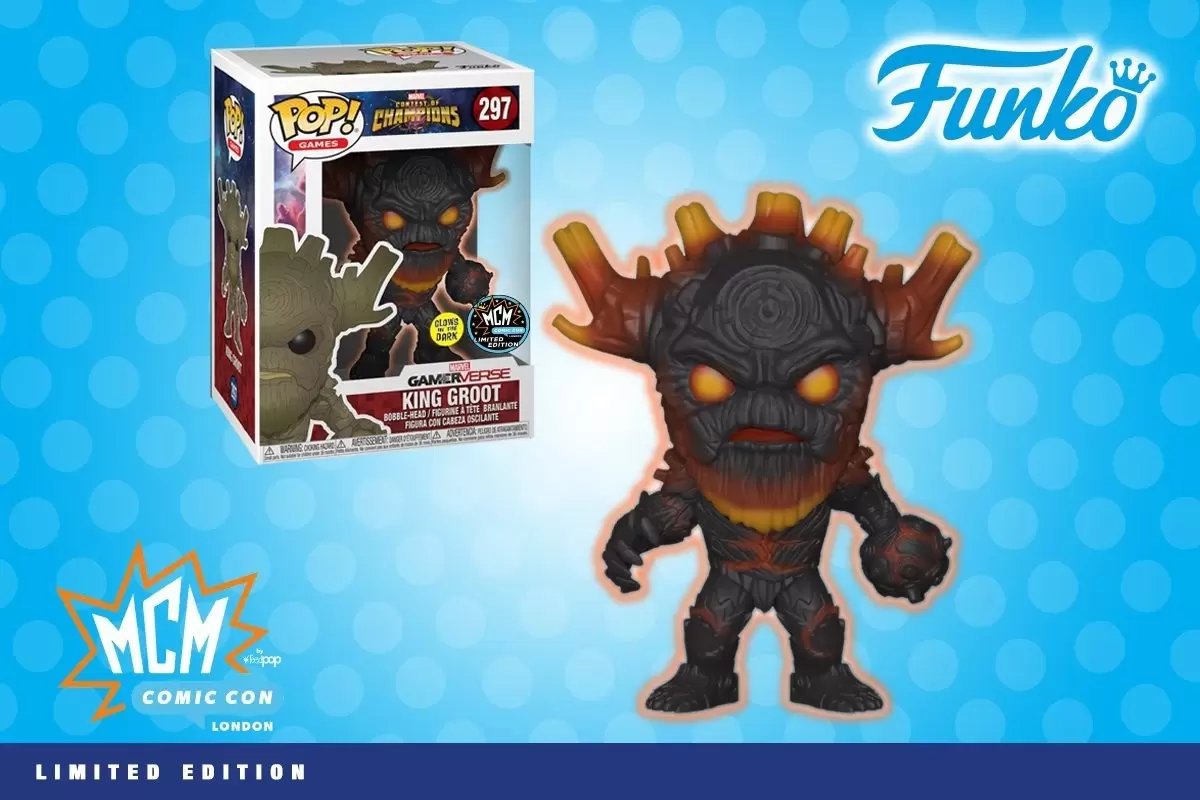 POP! Games - Contest of Champions - King Groot Glows in the Dark  - MCM