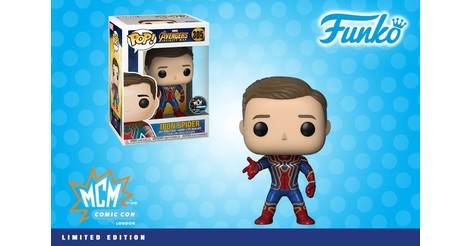 iron spider unmasked funko pop