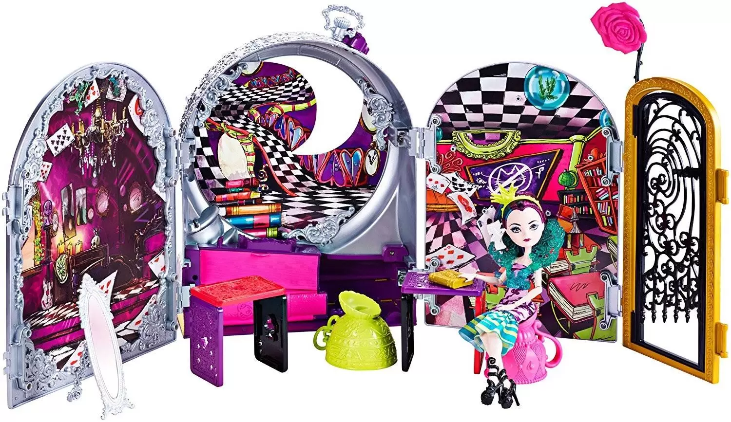 Ever After High Dolls - Raven Queen - Way too Wonderland - Playset