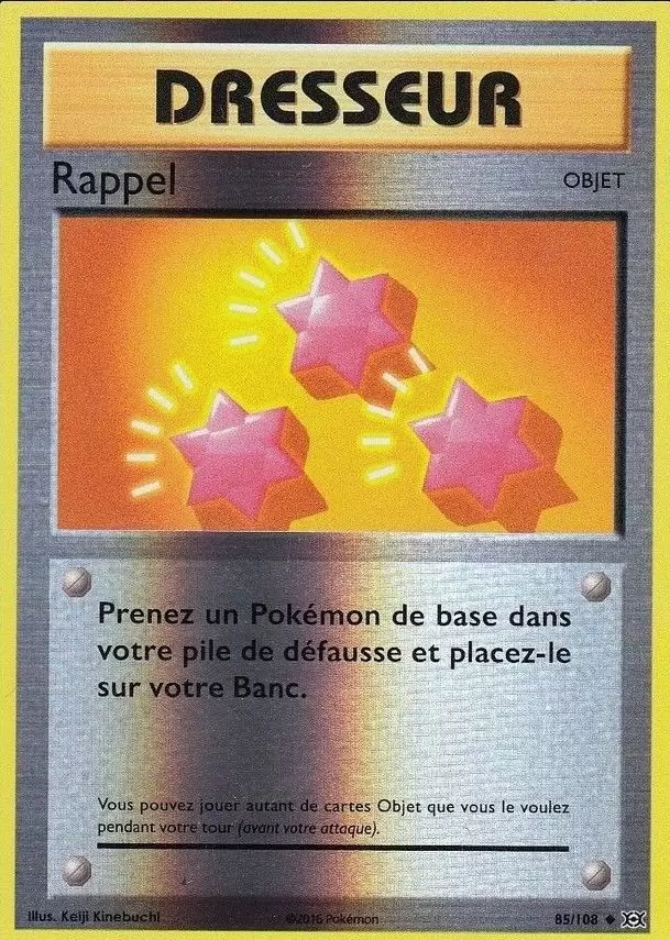 Pokémon XY Evolutions - Rappel Reverse