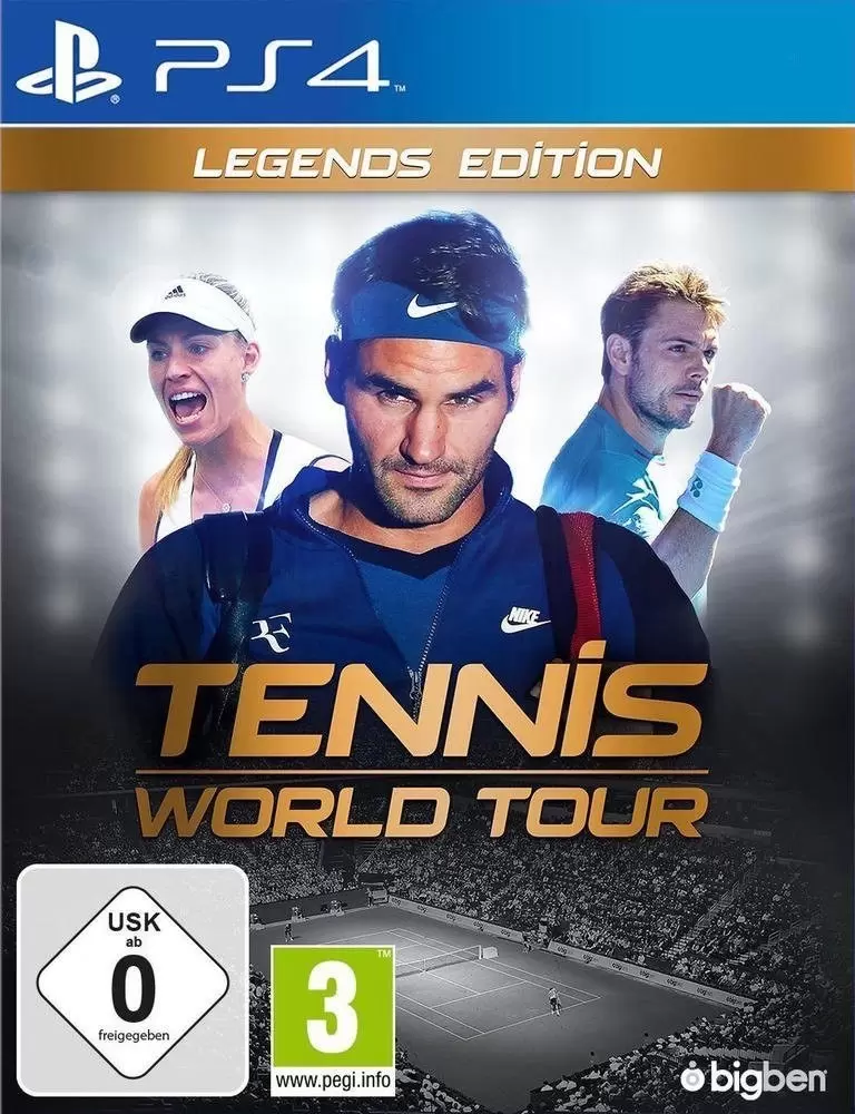 Jeux PS4 - Tennis World Tour - Legends Edition