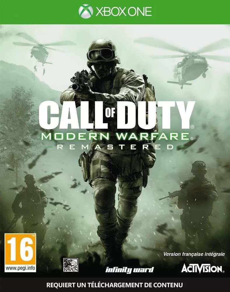 XBOX One Games - Call of Duty Modern Warfare Remastered