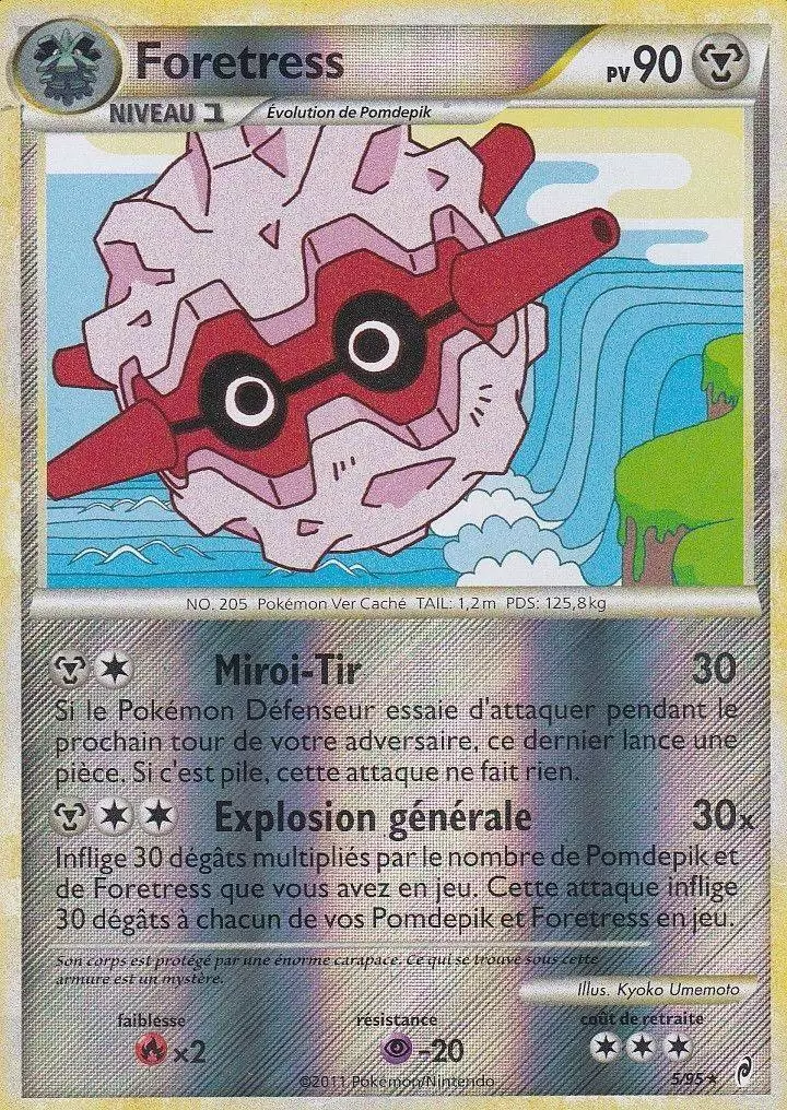 Pokémon L\'appel des Légendes - Foretress Reverse