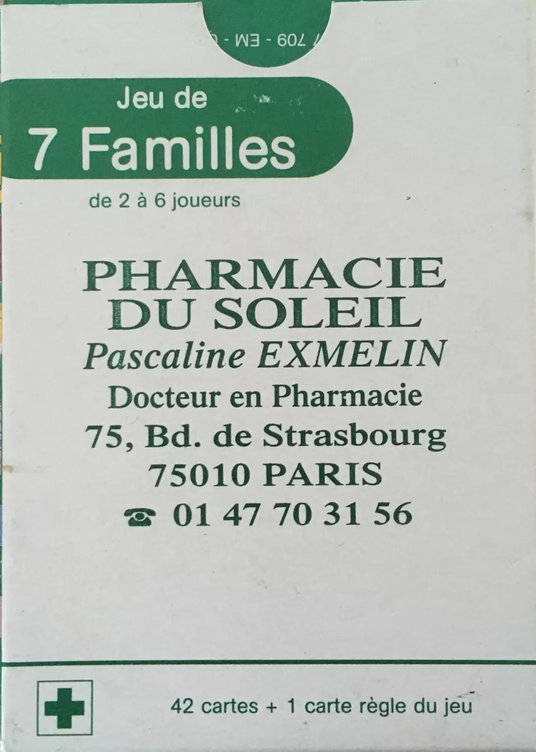 Jeu des 7 Familles - Pharmacie du Soleil