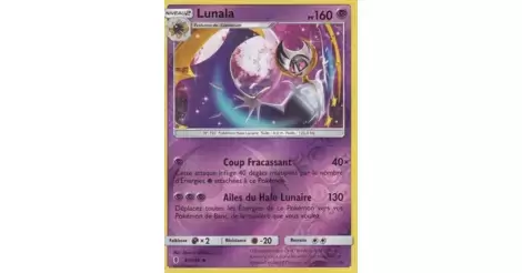 Lunala Holo Cracked Ice - Guardians Rising Pokémon card 61/145