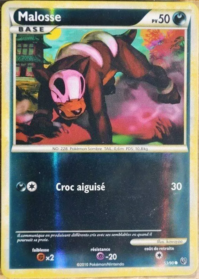 Pokémon Série HS-Indomptable - Malosse Reverse