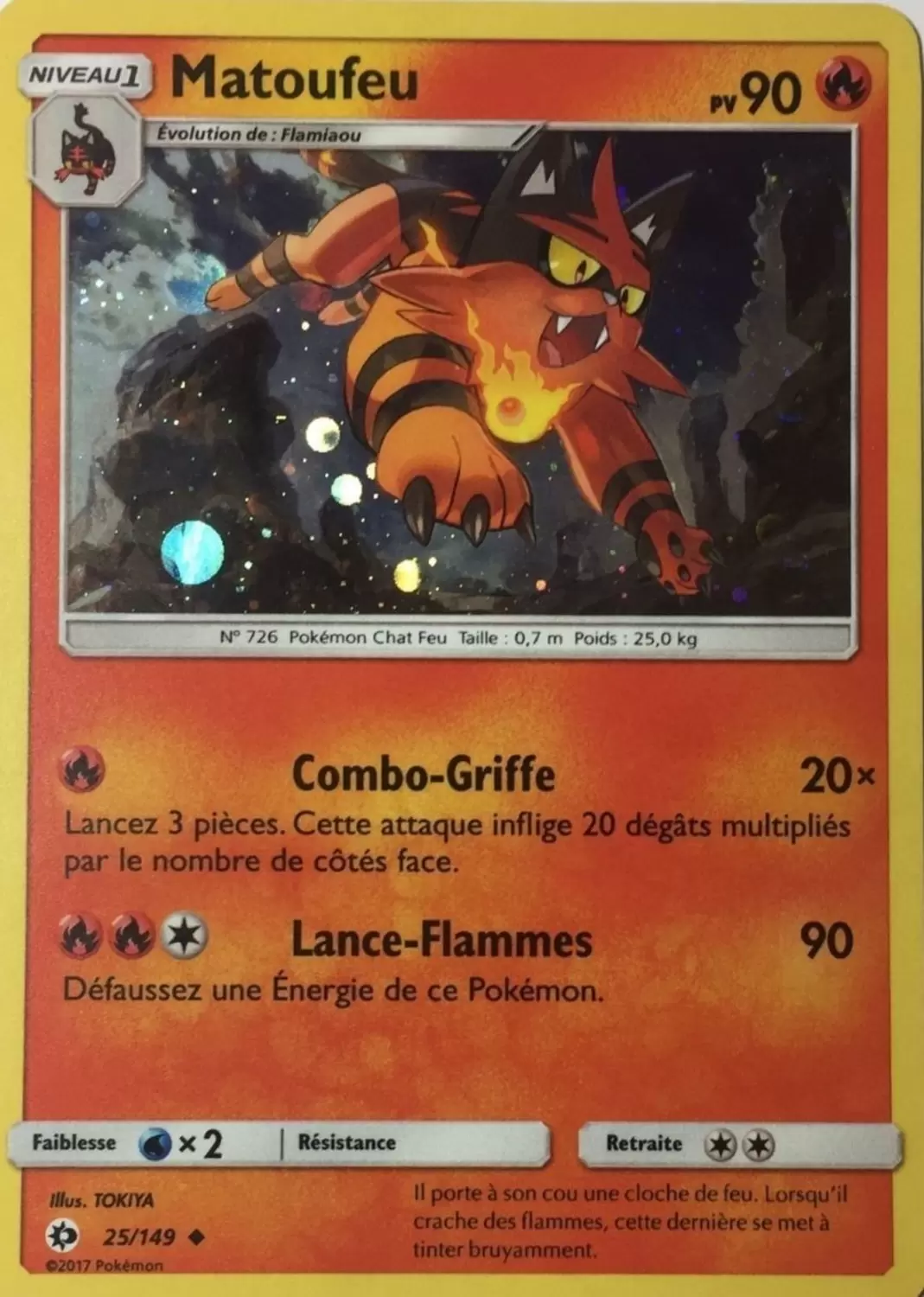 carte Pokémon 25/149 Matoufeu 90 PV