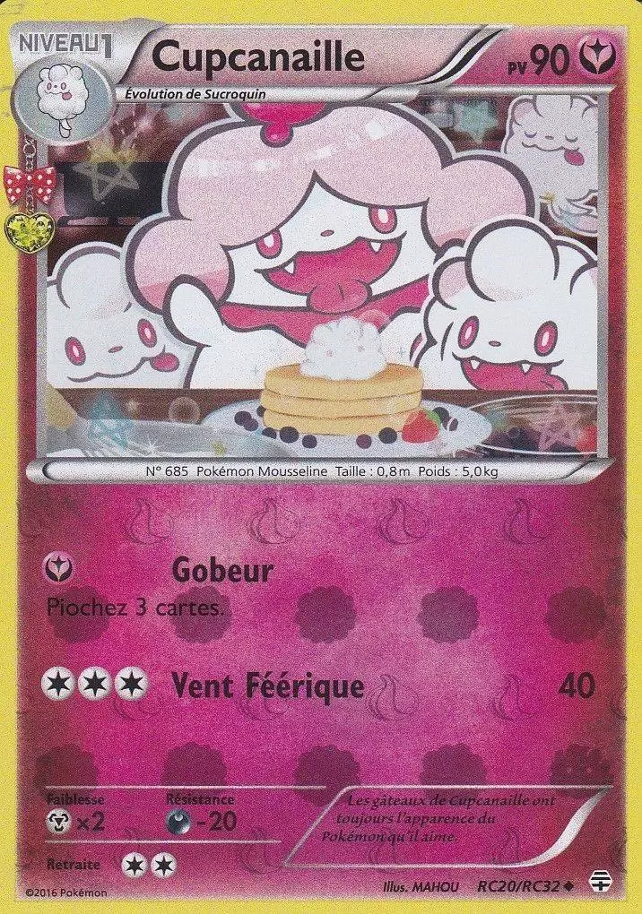 Cupcanaille holo-xy-pokemon card 95/146 french-new 
