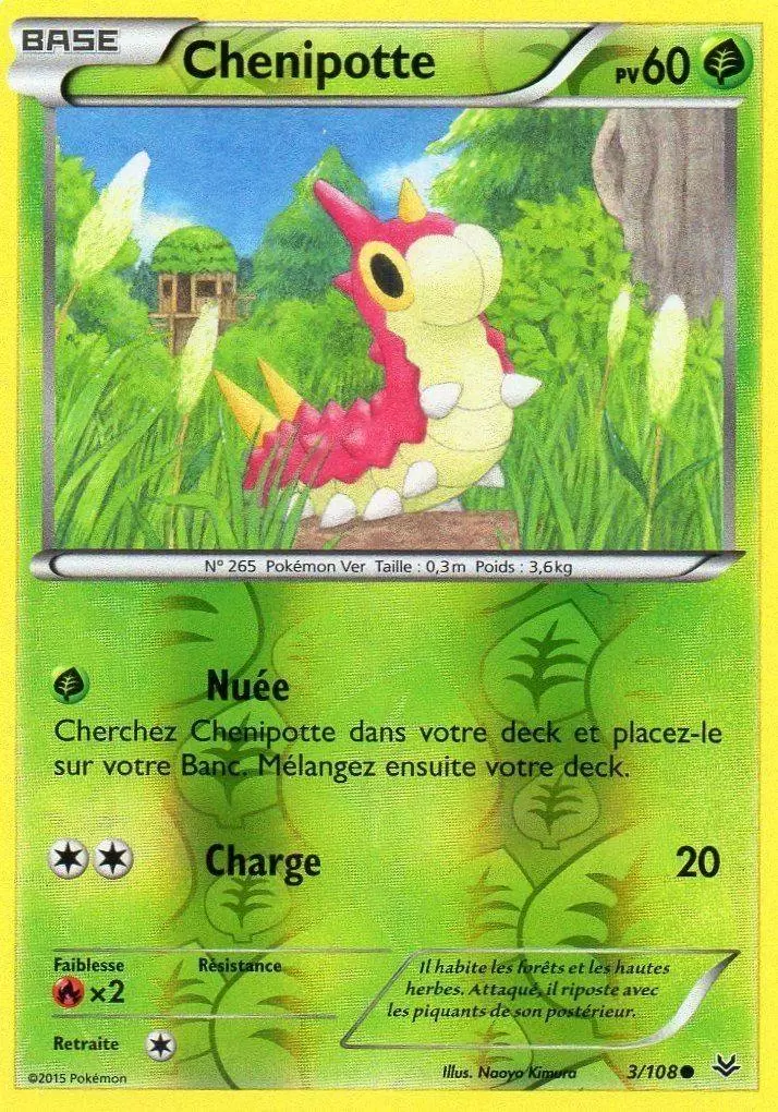 Pokémon XY Ciel rugissant - Chenipotte Reverse