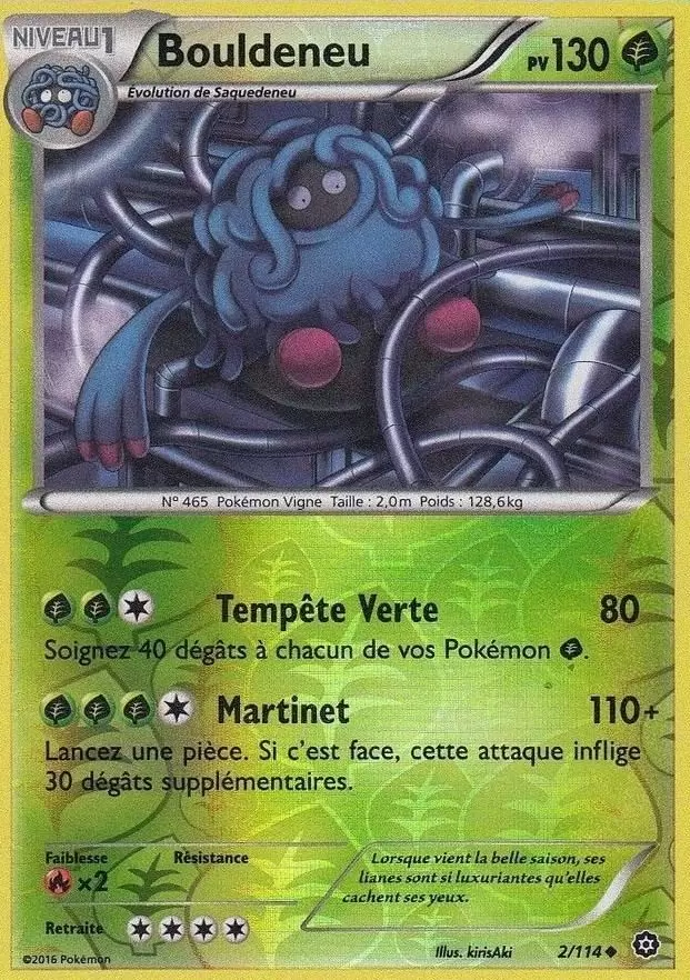 Pokémon XY Offensive Vapeur - Bouldeneu Reverse