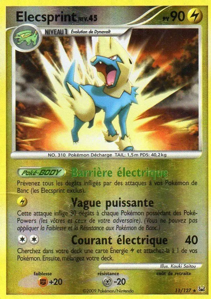 Pokémon Série Platine - Élecsprint Reverse