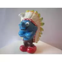 Indian Chief Smurf (colored feathers)