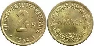 2 francs France libre - 1944