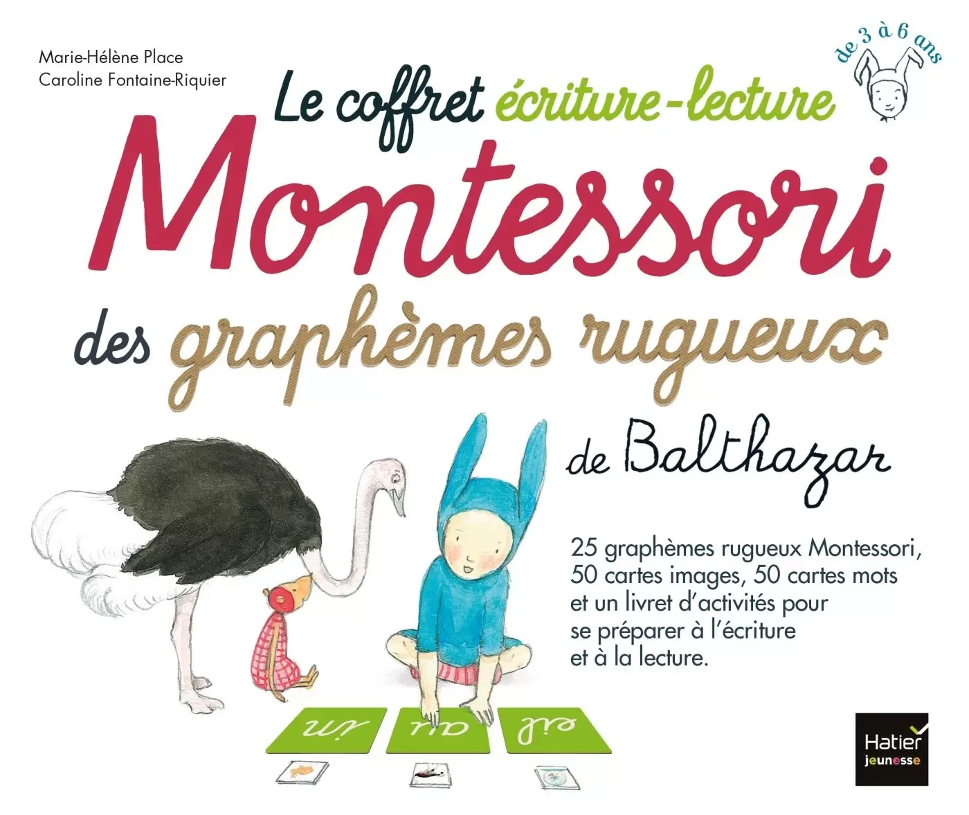 Balthazar - Le coffret écriture-lecture Montessori des graphèmes rugueux de Balthazar