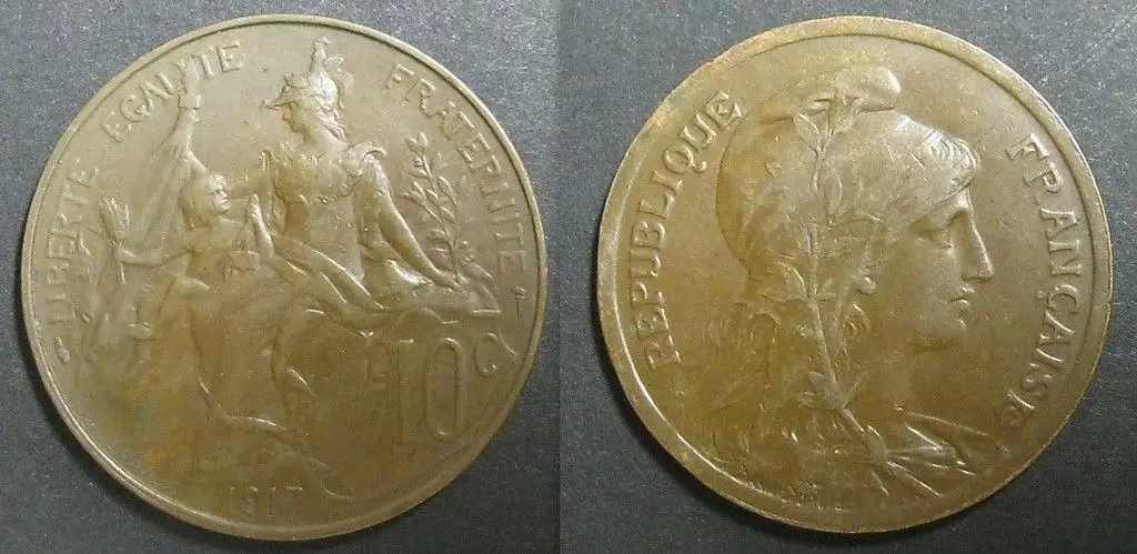 10 centimes Daniel Dupuis - 1917