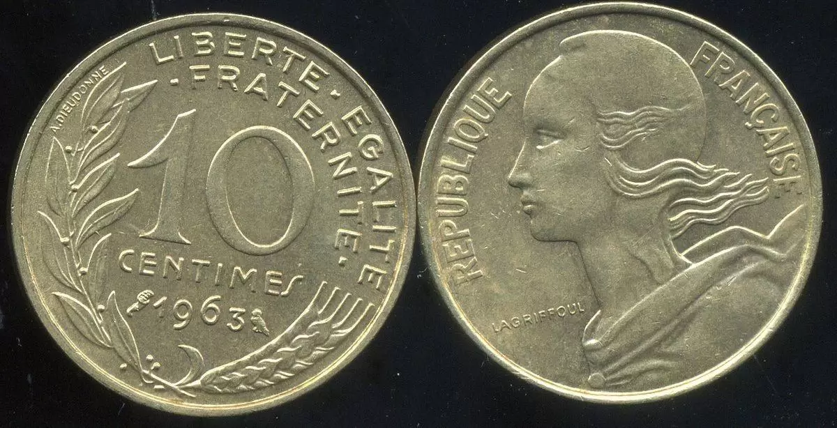 10 centimes Marianne - 1963