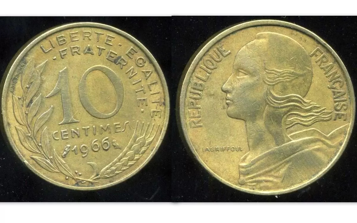 10 centimes Marianne - 1966