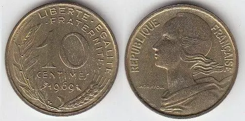 10 centimes Marianne - 1969